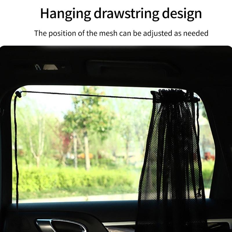Heat Resistant Breathable Auto Sunshades Curtains Shield From Sunlight for Window Keep Vehicle Interior Cool and Private