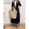 Large Straw Beach Bag for Women 2025 Summer Woven Tote with Long Shoulder Strap and Large Capacity