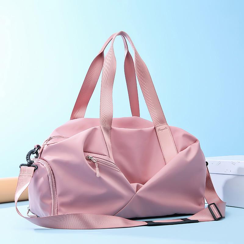 

Водонепроницаемая спортивная сумка для мужчин и женщин - Большая вместимость с разделением на влажное и сухое, дорожная сумка с принтованным логотипом