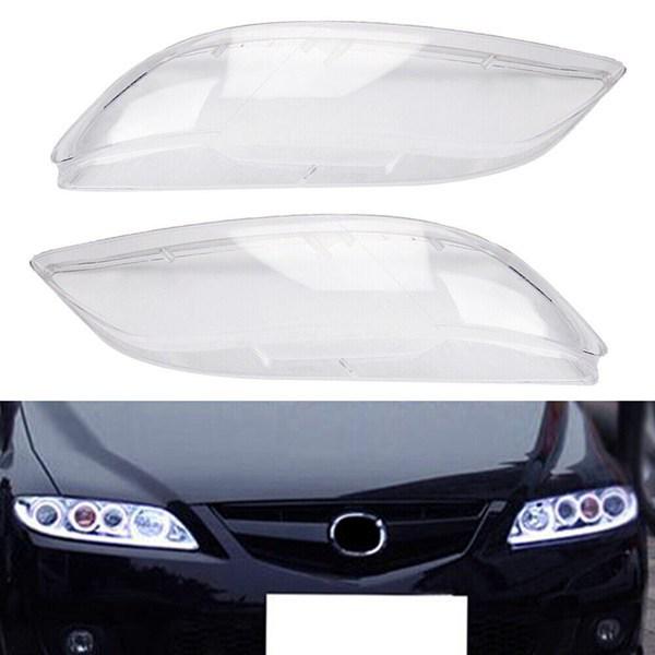 Pair of Clear Headlight Covers for 2006-2008 Mazda 6 (MA2502135/MA2503135)