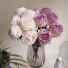 Artificial Rose Flower Realistic Faux Silk Rose with Stem for DIY Wedding Bouquets Home Party Table Centerpiece Floral Arrangement