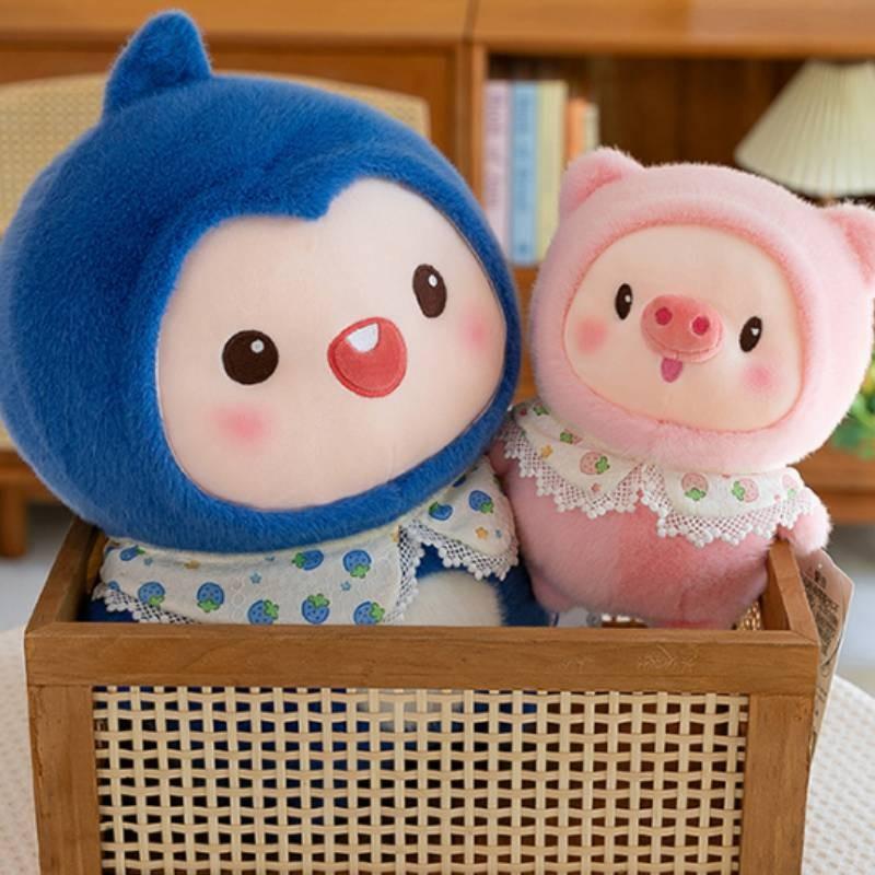 Plush Toy Penguin Fat Rolling Family Cartoon Ocean Animals Gift Pillow Cushion