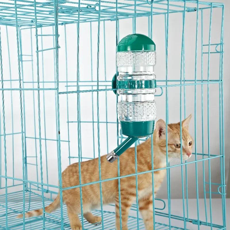 Hunde Tränke Plastik 500ml Wasserflasche Spender Futterspender Hängend Haustier Welpen Futterspender Die Kugelart Hängende Trinkflasche