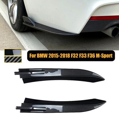 Rear Bumper Splitter Side Spoiler Canards Cover Body Kit Trim For BMW 2015-2018 F32 F33 F36 M-Sport M Tech Car Accessories