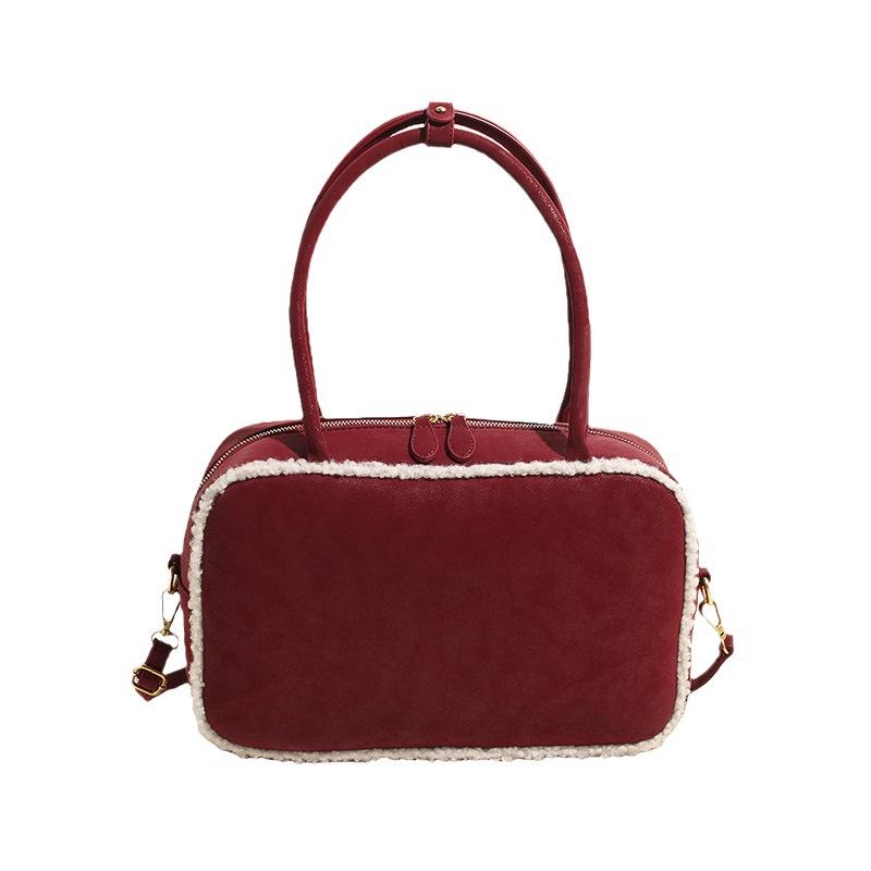 Bowling Underarm Bag 2025 New Fashion Trend Large Capacity Contrasting Color Handbag Shoulder Bag Women's Bag