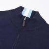 Men's Slim Fit Stand Collar Cardigan Sweater with Small Horse Logo - Spring & Autumn Long Sleeve Knitwear