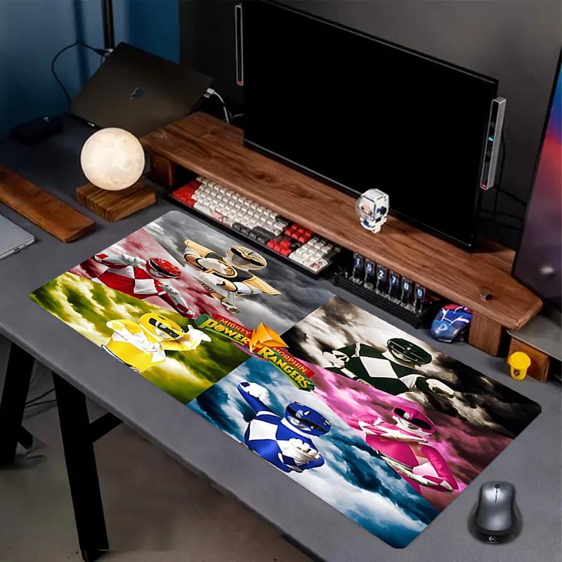 Mighty Morphin Power Rangers Print Mouse Pad, Anti‑Slip Desktop keyboard Mat, for PC Laptop Gaming Working Daily Use, Cool Festival Surprise Gift