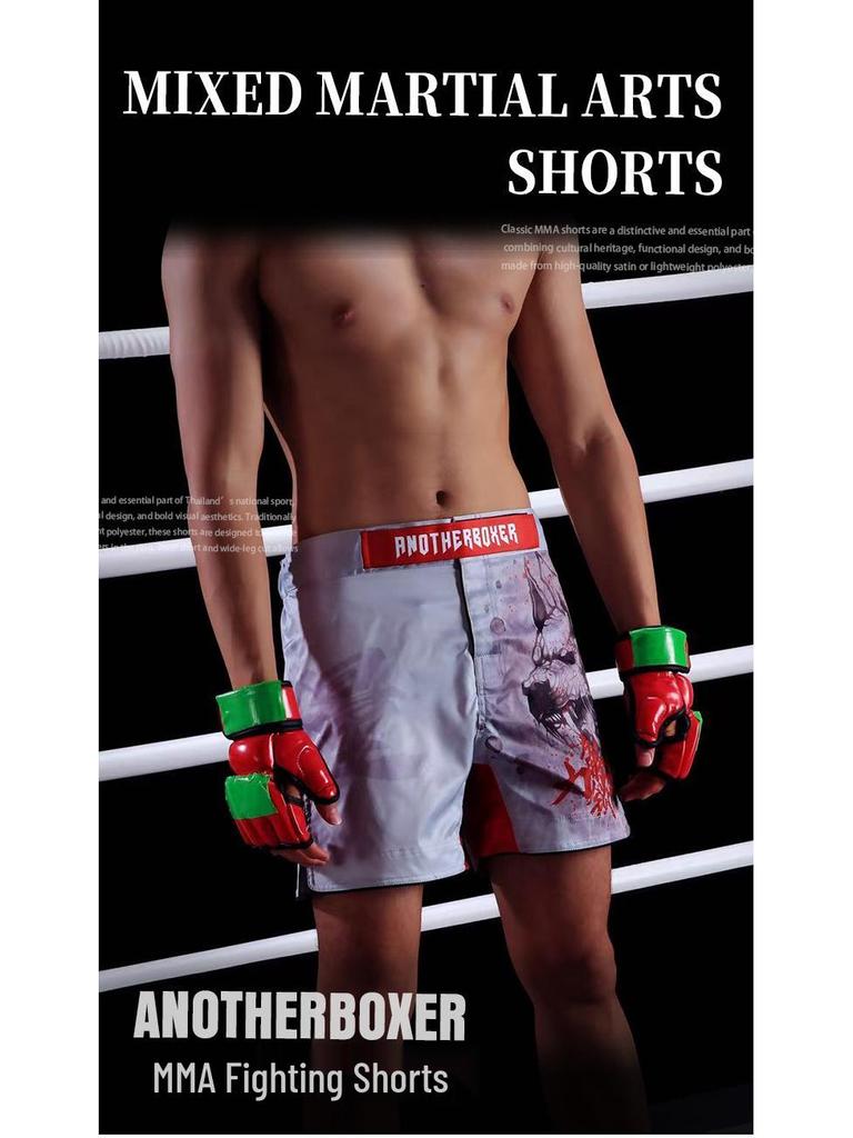 AN Nowe Uniseks Odporne na Rozdarcia Spodenki Treningowe MMA Jiu-Jitsu – Mikroelastyczne Spodnie do Walki