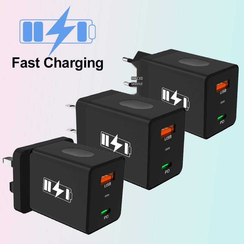 Dual USB 2.4A Mobile Charger with 22 Battery Styles - Universal Travel Plug (US, EU, KR, UK)
