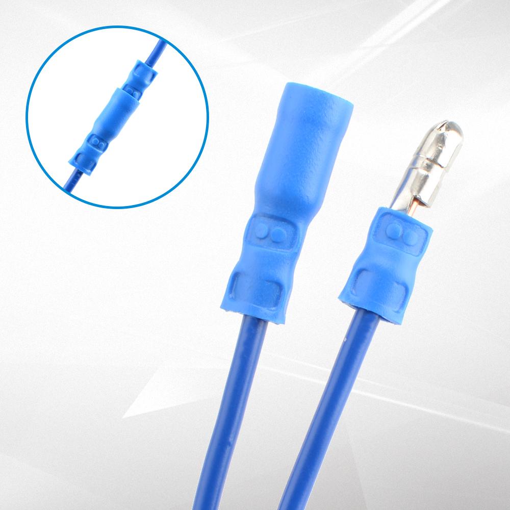 50pair 100pcs Crimp Terminal Electric Quick Splice Wire Terminals Connector Crimp Bullet terminal for 22~10AWG Audio Wiring