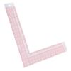 Plastic Square Ruler Arc Line Right Angle Ruler Measuring Tool L-Shaped Ruler Tailor Drawing
