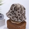 Autumn Winter Polyester Print Bucket Hat Fisherman Hat Outdoor Travel Hat Warm Cap Hats for Men and Women