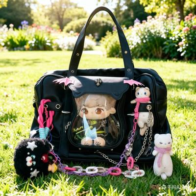 New Y2K Ita Shoulder Bag Cute Girls Transparent Bag Fashion Women's Large Capacity Casual Tote Bag DIY Display Handbag Backpacks