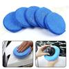 Silicone World 5PCS Car Waxing Polishing Sponge Block Microfiber Round Foam Applicator Pad Car Detailing Care Cleaning Tools
