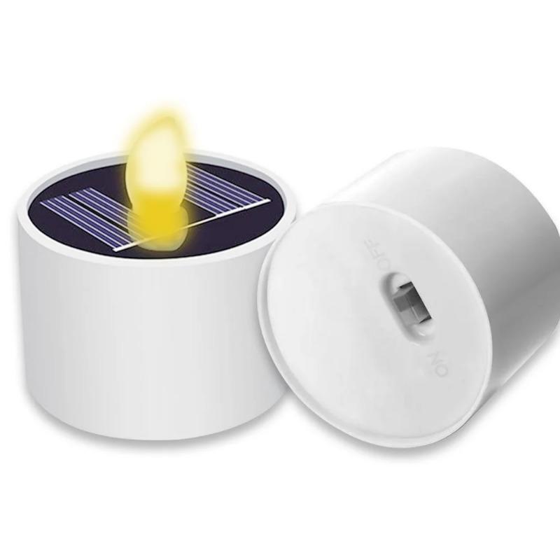 

6 шт. Солнечная свеча беспламенная лампа светодиодное освещение водонепроницаемая солнечная чайная лампа перезаряжаемая садовая свеча лампа для вечеринки украшение для дома Candle lamp 3pcs