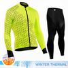 2025 Pro Team Winter Thermal Fleece Cycling Jersey Set Long Sleeve Bicycle Clothing Mtb Bike Wear Maillot Ropa Ciclismo Cycling