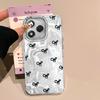 Kulaté tečky Černá mašle Pouzdro na telefon pro ženy Dívky pro Honor 400 200 90 Smart Pro Magic7 6 5 70 Lite X9a X9c X8b X8a X8c Kryt