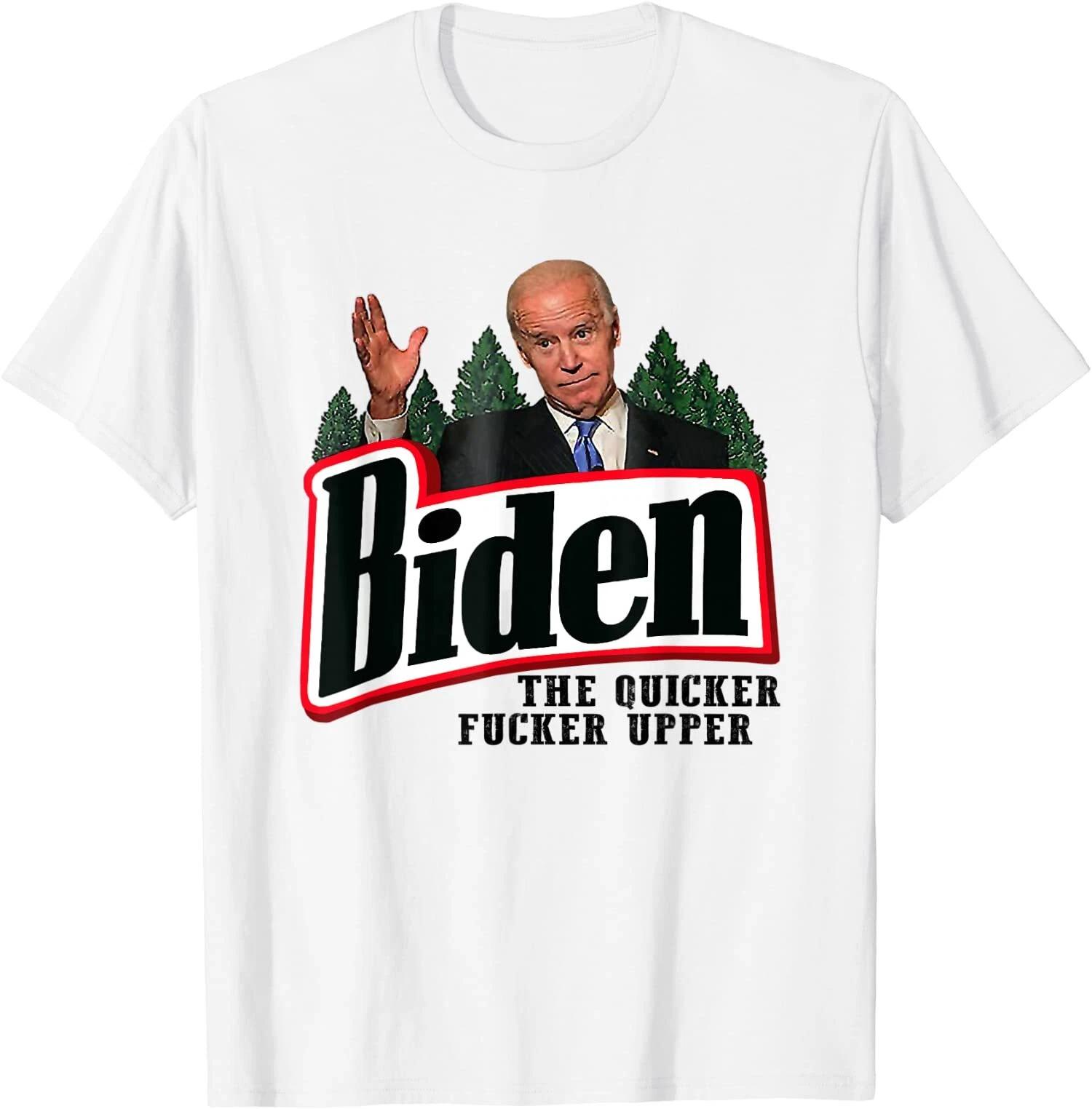 Men s and Women s T-shirts NEW LIMITED Biden The Quicker F- Design Premium Great Gift Idea T-Shirt S-3XL XXXL