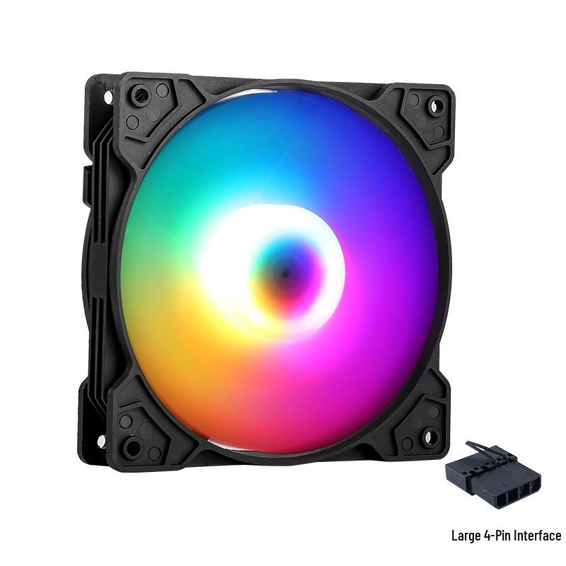 Silent LED 120mm 4-Pin Chassis Cooling Fan