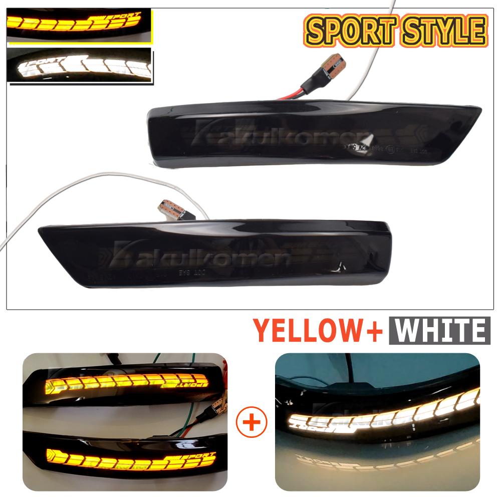 Pair Dynamic Blinker LED Turn Signal For Ford Mondeo MK4 Focus MK3 MK2 Mirror Light 2008 2009 2010 2011 2012 2013 2014 2015 2016