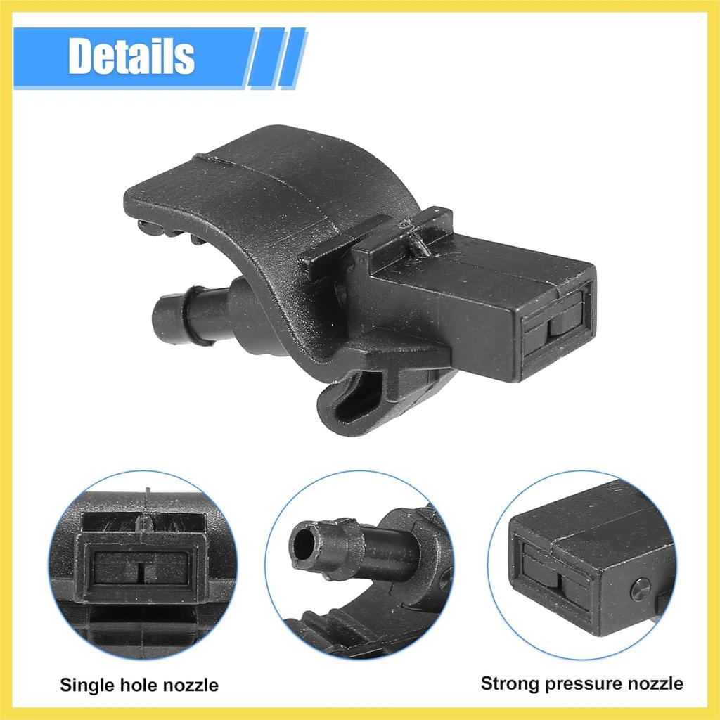 Windshield Washer Nozzle Windshield Sprayer Nozzle Fit for Ford for Mustang 2017 No.FR3Z17603AA - Pack of 2 Black Benefit