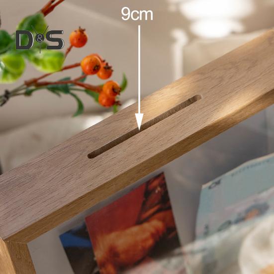 Biljettskugglåda med spår Träram Reseäventyr Arkivlåda Fyrkantig biljettstämpel Brev Foto Minnesak Förvaringslåda Skrivbordsdekoration