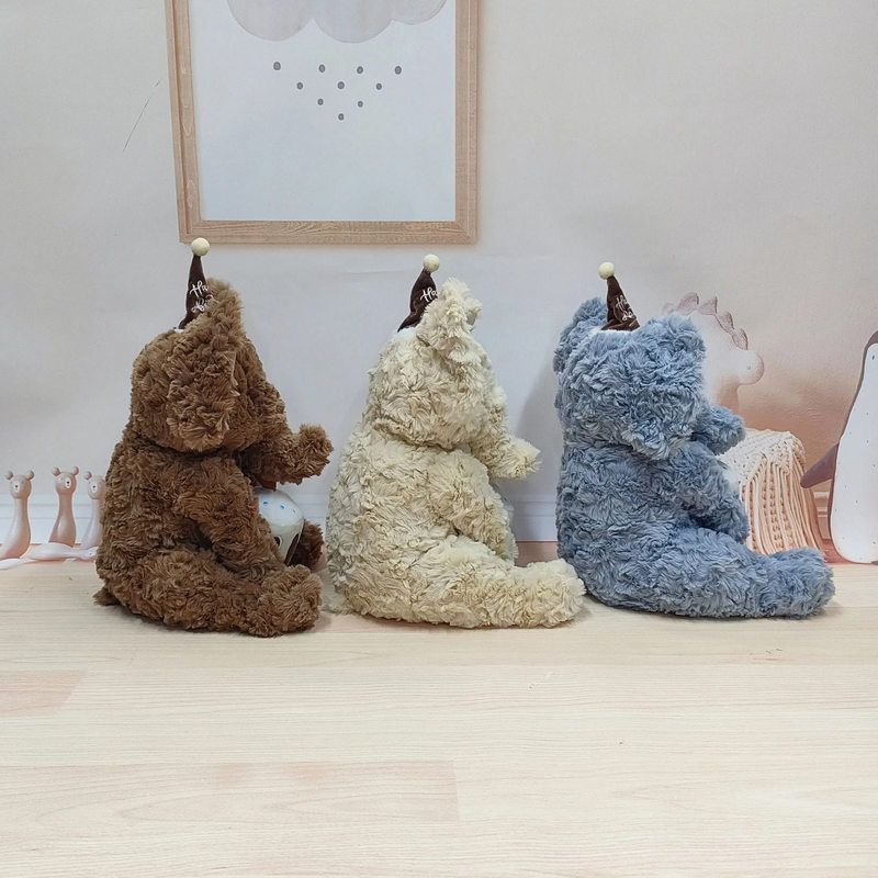 Niedlicher Sitzender Festlicher Elefant Plüschtier Firma Beruhigendes Geburtstagsgeschenk Kuchenähnliche Puppe Kinderspielzeug