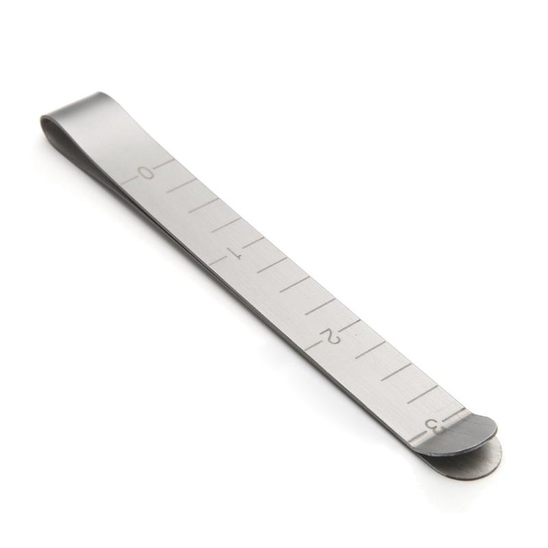 5Pcs Ruled Hemming Clips Metal Sewing Clips with 3" Engraved Measuring Ruler Perfect for Hemming Quilting Fabric Binding