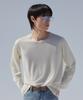 Dibeullu Low-Cut Scoop Neck Long Sleeve Cream