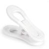 20Pcs White Plastic Clips For Hangers- Durable Pinch Grip Clips For Plastic Clothing Hangers, Versatile For Various Uses