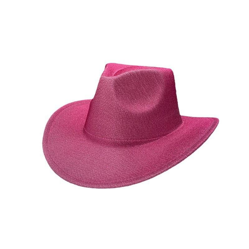 New Western Cowboy Hat Hot Sale Glitter Jazz Hat Men's and Women's Halloween Party Stage Hat