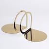 Simple Nordic Geometric Hollow Musical Notes Metal Bookends Bookcase Model House Sales Office Study Office Decorations