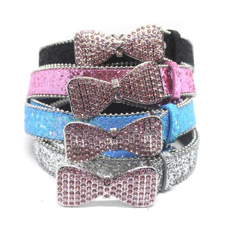 Rhinestones Belt Decorative Waist Belt Glitter Leathers Belts for Womens Jeans