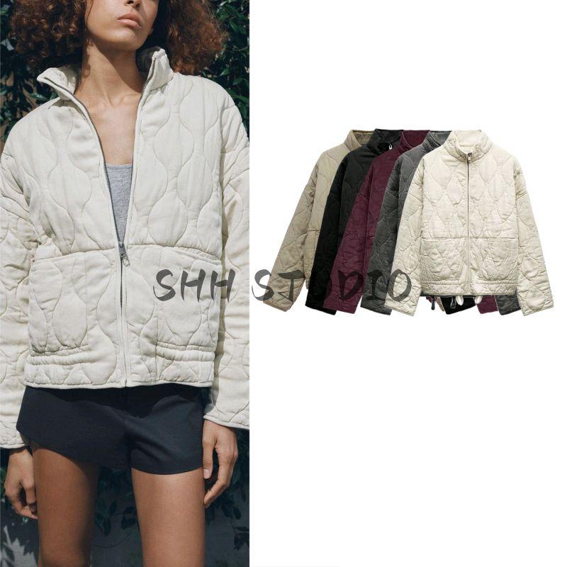 Spring New Women's Clothing Half Turtleneck Heattech Cotton Jacket Outwear 7627040 4088242 4088052