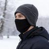 Thicken Fleece Hat Ear Protection Windproof Warm Pullover Hats Unisex Double-layered Headcover Bonnet
