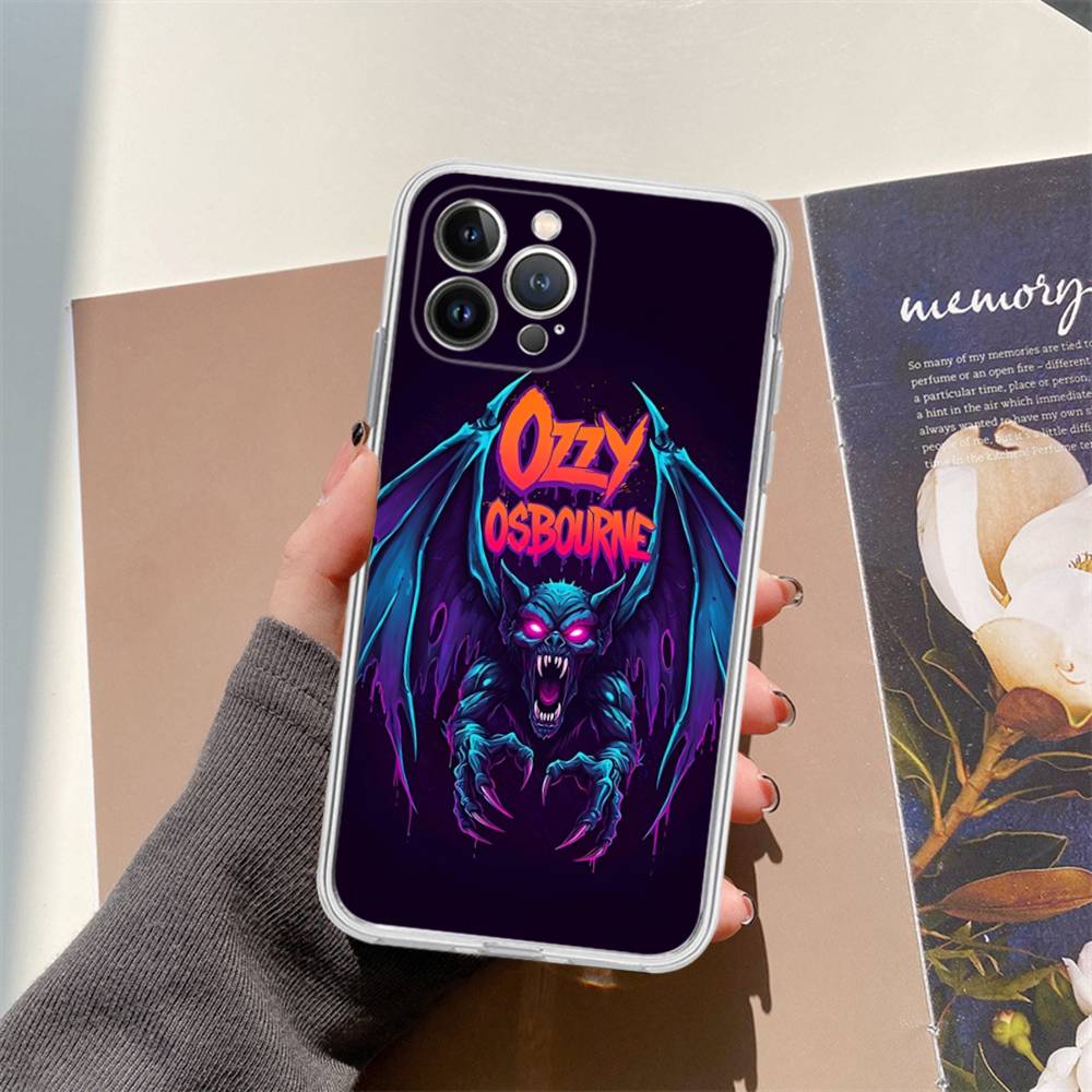 Retro Band O-Ozzy O-osbourne Fashion Transparent Phone Case For IPhone 17 Air 16 Pro Max 15 14 13 12 11Plus Shockproof Cover