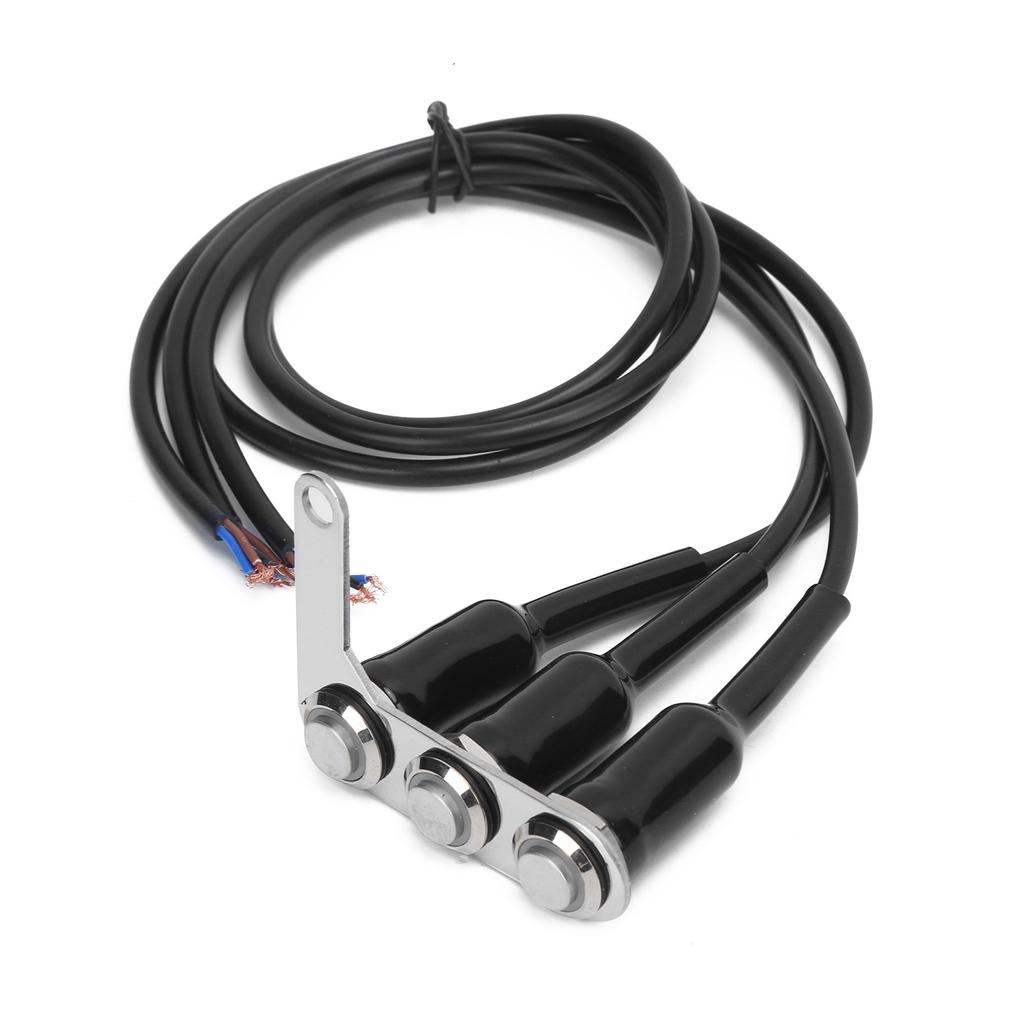Motorcycle Handlebar Switch LED ON OFF Button IP65 Waterproof for Headlight Horn Turn Signal