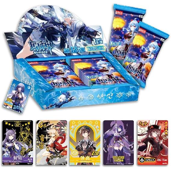 Genshin Impact Collectible Cards - Booster Packs Trading Card [Imported] - 11st Deluxe Version (Boxed of 30 Packs)