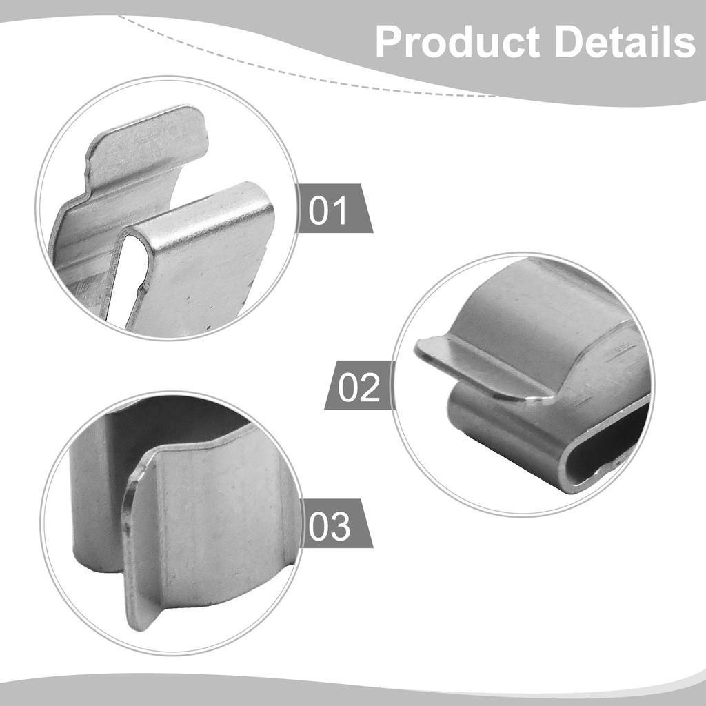 Home Use Office Use 22.5 Mm 0.89 Inches Solar Panel Clips Double Wire Clips Compact And Portable No Tools Required