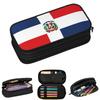 Dominican Republic Flag Pencil Cases for Students Gifts Pen Box Pencil Bag Large Capacity Pencil Pouch