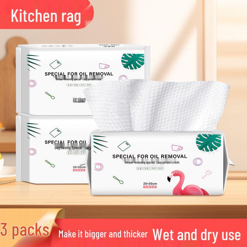 Thick Disposable Oil & Water Absorbent Dishwashing Cloths for Kitchens