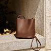 2026 Bucket Bag, Retro Commuter Bag, Versatile Genuine Leather Single-shoulder Handbag