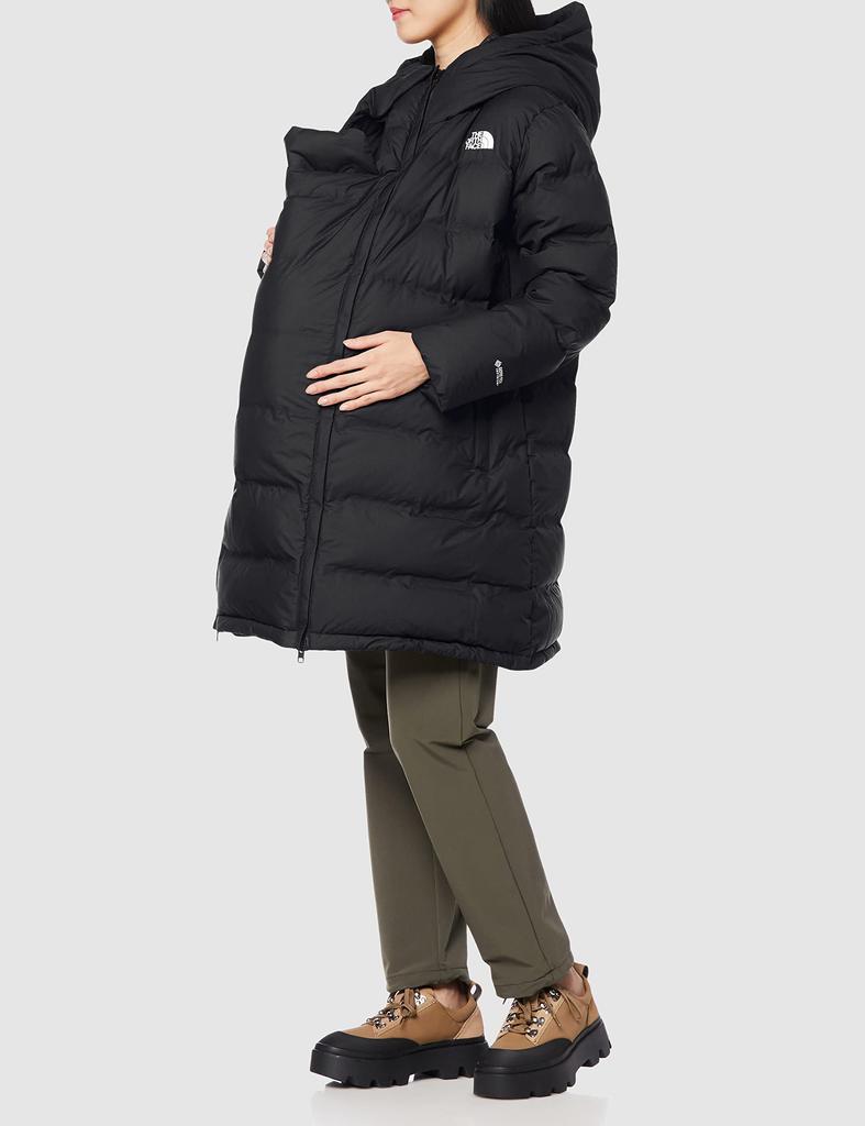 North Maternity Down Baby Cover L [The Face] Coat, Women's, Waterproof, Photoelectric, Thermal, Connection, Black,