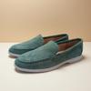 Classic Brand Suede Leather Loafers Men Casual Shoes Luxury Mens Breathable Slip On Driving Shoes Moccasins