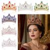 Crystal Bridal Crown Tiara Metal Base Tall Crystal Crown Vintage Queen Crown
