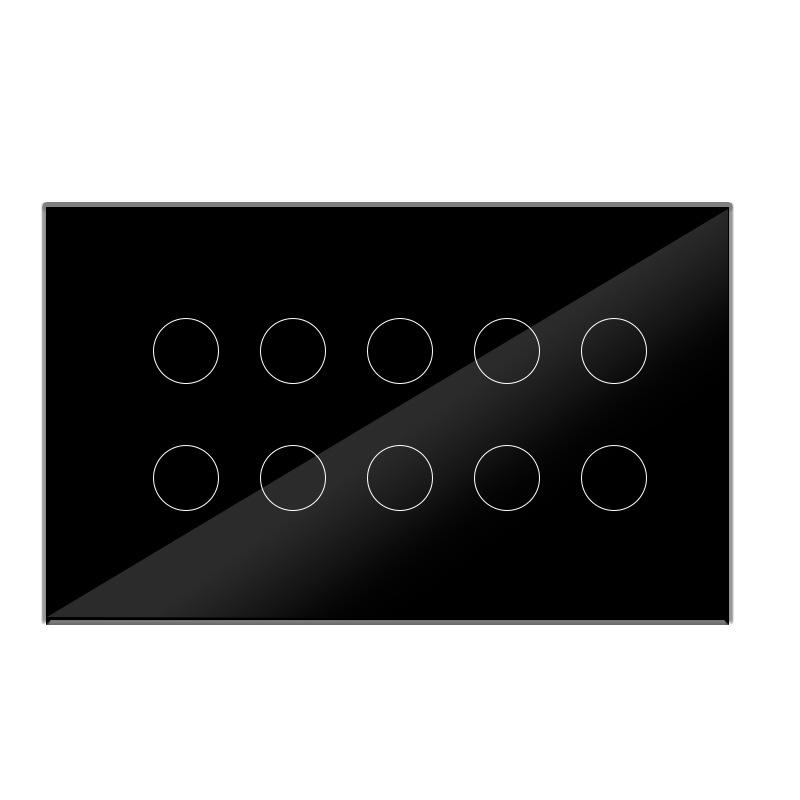 Zigbee 8-Way Smart Touch Panel Switch for Hotel Room Lights - Alexa Compatible Remote Wireless Control