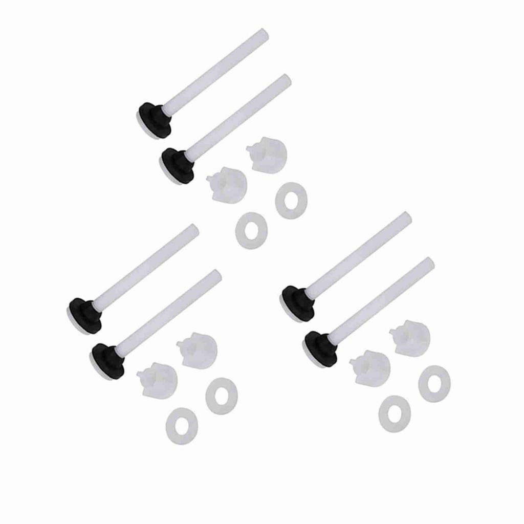 3 Pair Two Piece Toilet Water Tank Screw Set Fixings Fitting Accessory Repairing Tools