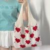 Large capacity tote bag woven bag summer shoulder bag women's hand-woven bag new holiday beach bag