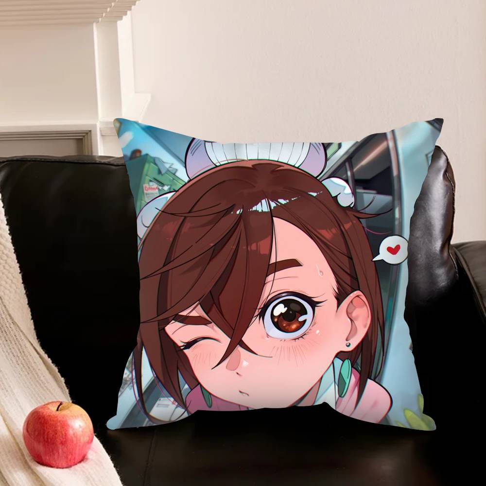 Anime Dan Da Dan Pillowcase For Sofa Room Office Decor Printing Protector Cushion Cover Valentine Gift Custom