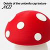 Tactile Clicker Toy 3D Printed Mushroom Toy, Button Fidget for Desktop Ornament Stress Relief, Mini Finger Backpack Decoration Anxiety Relief Gadget